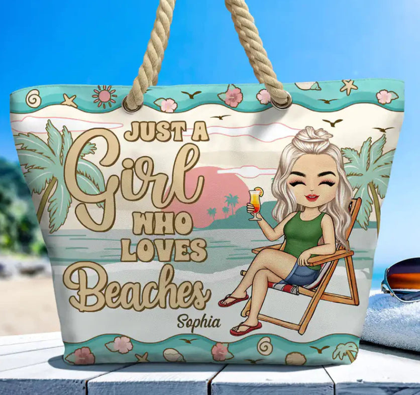 Cartoon Beach Leisure Shoulder Bag Printed - Beautinas